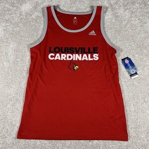 Adidas Louisville Cardinals Tank Top Red‎ Large NCAA Climalite Jersey NWT
